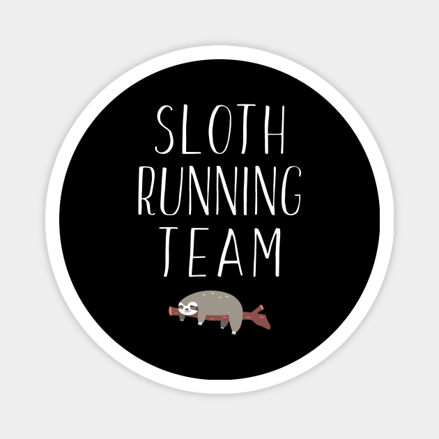 Sloth Running Team Lazy Sleepy Sloth Sleeping Magnet by theperfectpresents